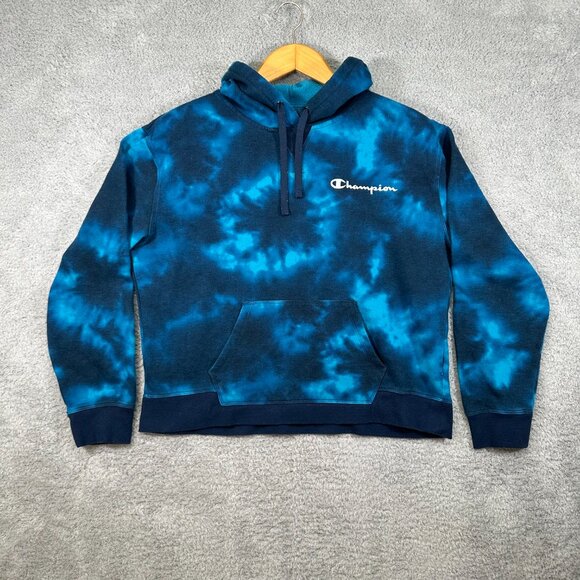 Champion tie-dye blue hoodie extra-large - Picture 5 of 12